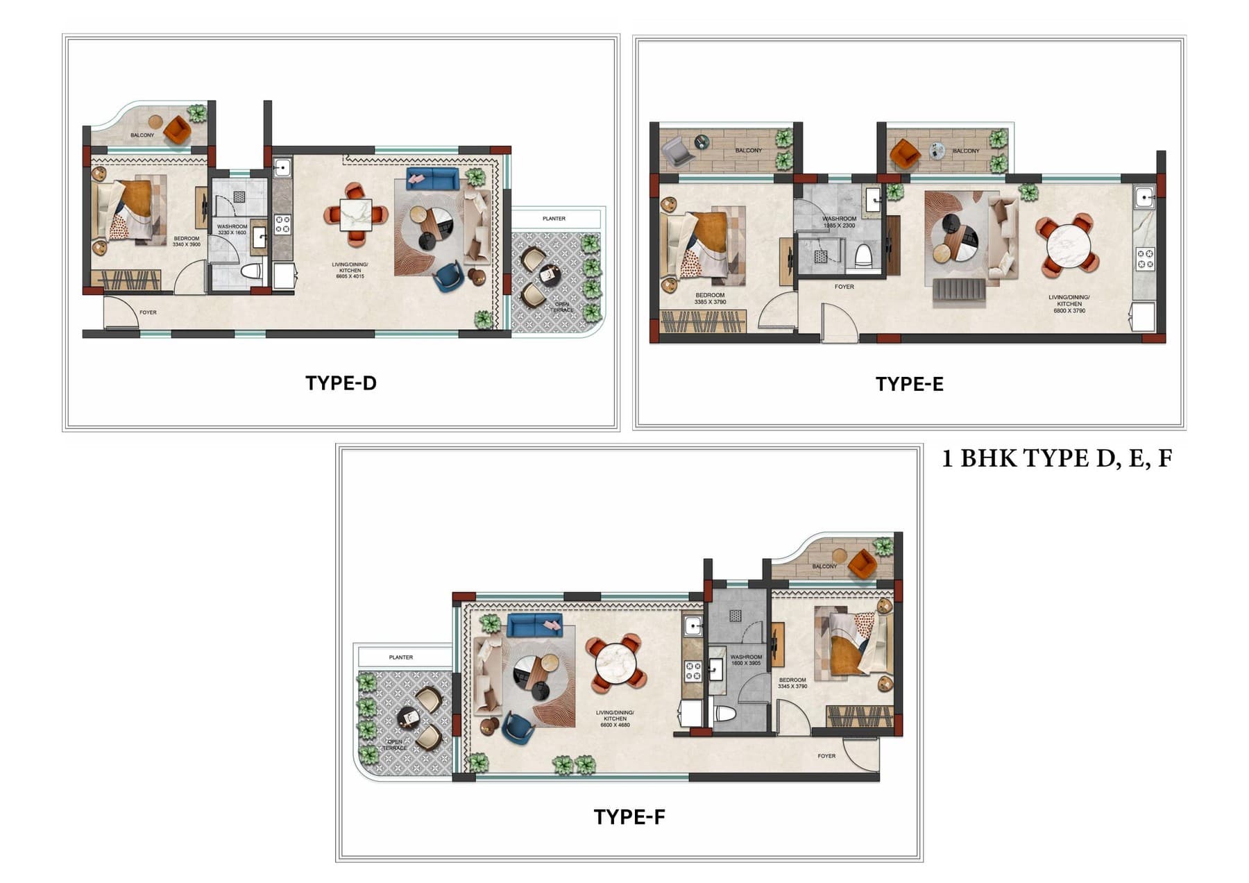 One Bedroom Reserve floor plan